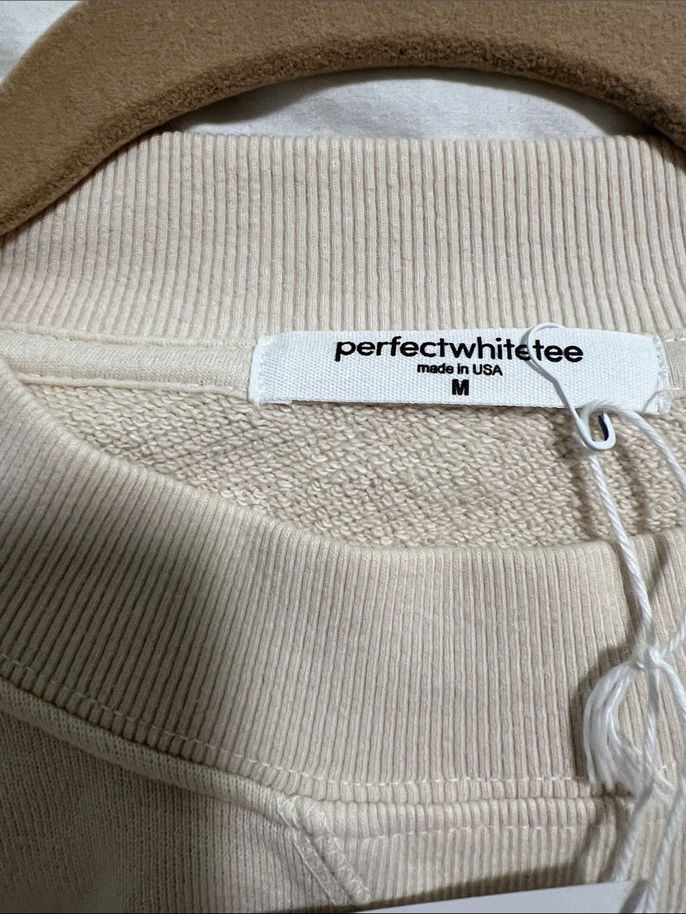 NWT Perfectwhitetee Sugar Blake French Terry Oversized Crew Medium - Picture 8 of 10